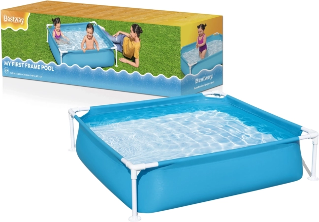 Ogrodowy basen stelażowy dla dzieci 122 × 122 × 30 cm BESTWAY