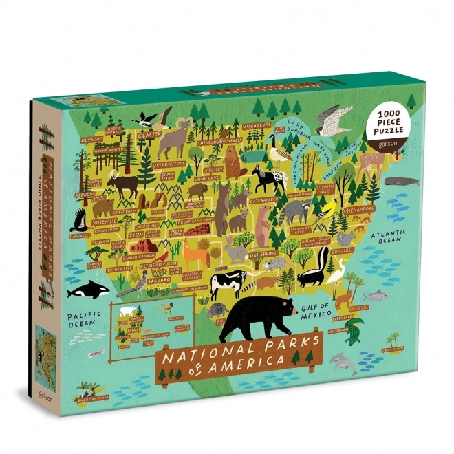 Puzzle GALISON Amerykańskie Parki Narodowe 1000 elementów