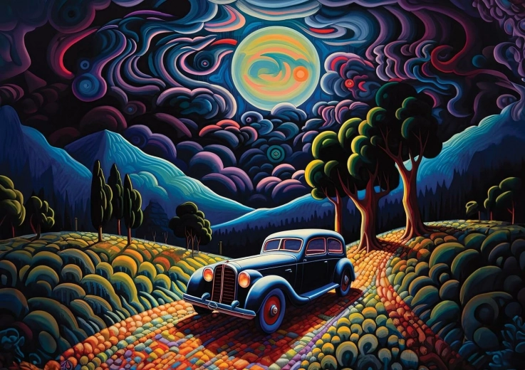 Puzzle Noc w Transylwanii 1000 elementów