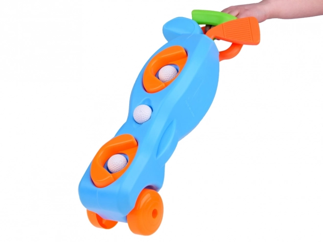 Zestaw do minigolfa ze stojakiem i akcesoriami