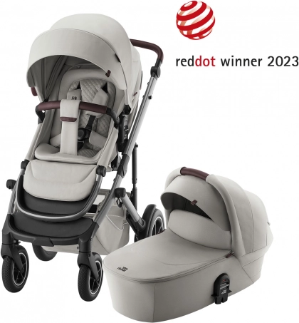 Wózek Britax Römer Smile 5Z z gondolą Lux w kolorze Linen Grey