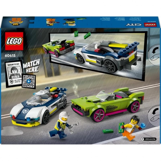 LEGO® City 60415 Pościg policyjnego samochodu i auta sportowego