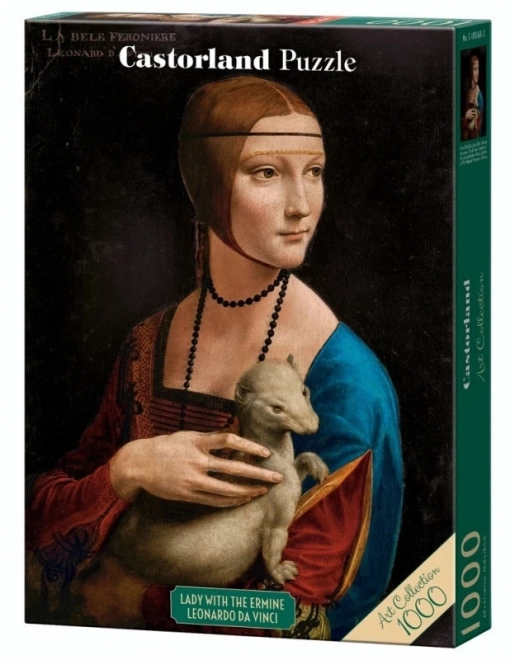 Puzzle 1000 elementów Dama z łasiczką Leonardo da Vinci Kolekcja Sztuki