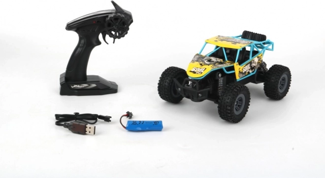 RC terenowe auto 1:18 niebieskie