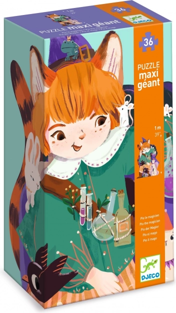 Djeco Olbrzymie puzzle czarodziej Pio 36 elementów