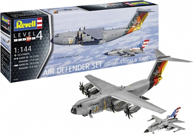Zestaw modelarski Air Defender 1/144 – AIRBUS A400M i TORNADO