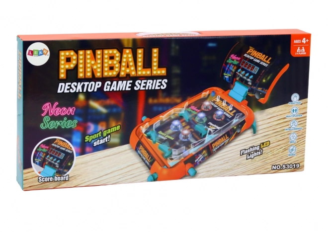Gra w pinballa z LED światłami i dźwiękami na zręczność
