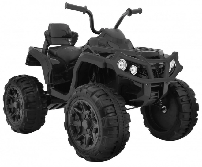 Dziecięcy akumulatorowy quad czarny + koła EVA + radio MP3 + LED + wolny start