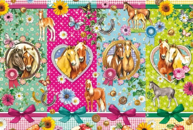 Puzzle Końska radość 200 elementów