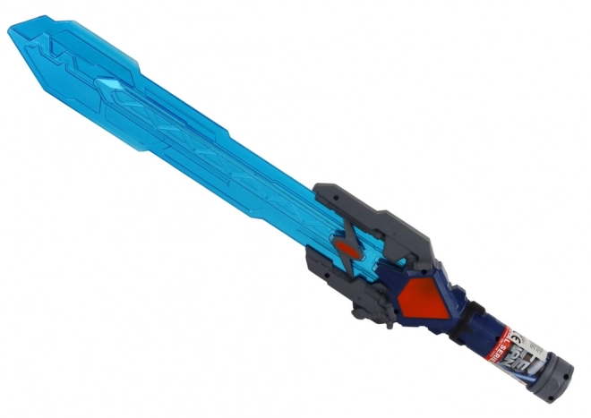 Świetlny miecz kosmiczny 60 cm niebieski z dźwiękiem