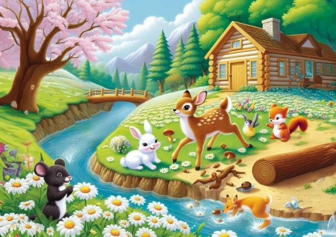 Puzzle Wiosenna radość 25 elementów