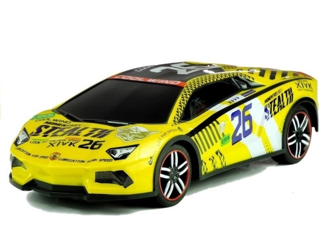 Zdalnie sterowany sportowy samochód Pilot R/C Żółty