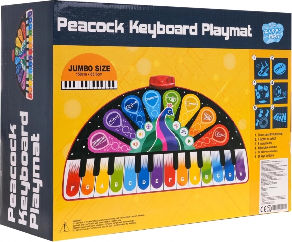 Muzyczna mata do zabawy Paw od Zippy Mat