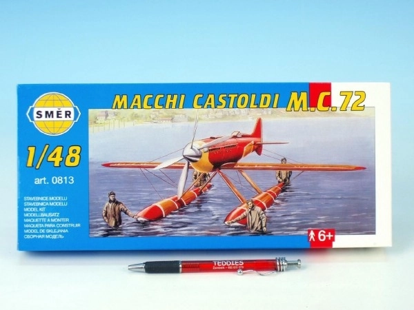 Model Macchi Castoldi M.C.72 1:48 17,5x19cm w pudełku 31x13,5x3,5cm