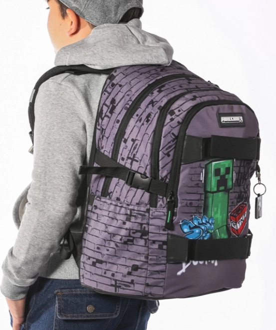plecak szkolny Baagl Skate Minecraft TNT