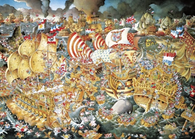 Puzzle Bitwa pod Trafalgarem 2000 elementów od HEYE