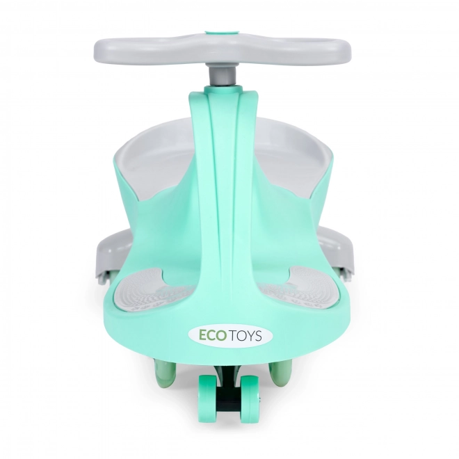 Jeździk Wiggle Car ze świecącymi kołami zielony ECOTOYS