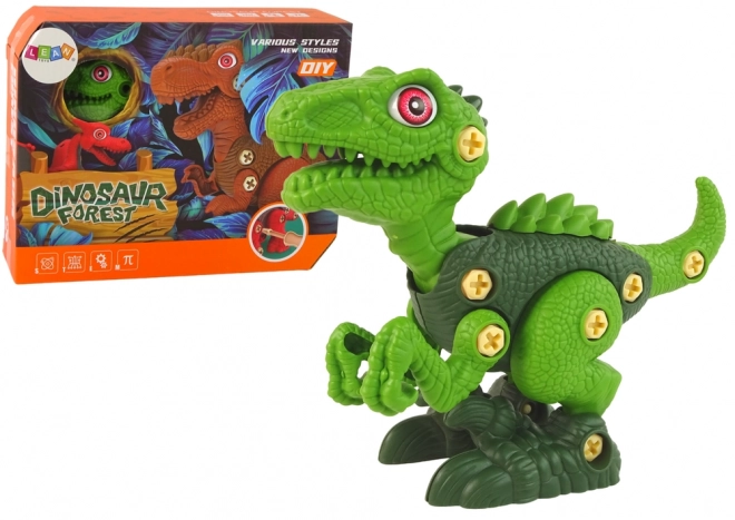 Dinozaur do rozebrania DIY zielony