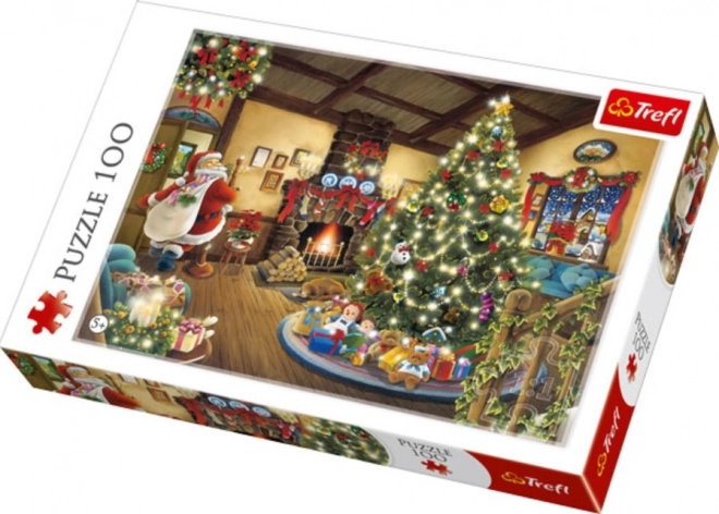 TREFL Puzzle Święty Mikołaj u choinki 100 elementów