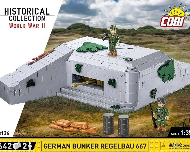 Bunkier Regelbau 667 z Klocków COBI