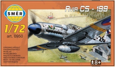 model samolotu AVIA CS-199 plastik 1:?? 13,7 × 12,6 cm