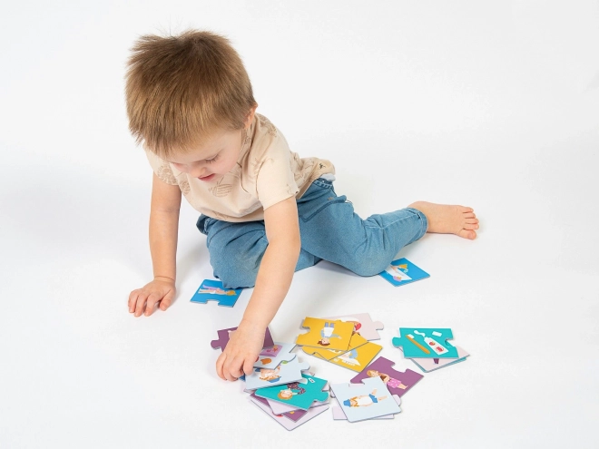 KukiKuk 80042 Wéééliké puzzle trio Mój dzień