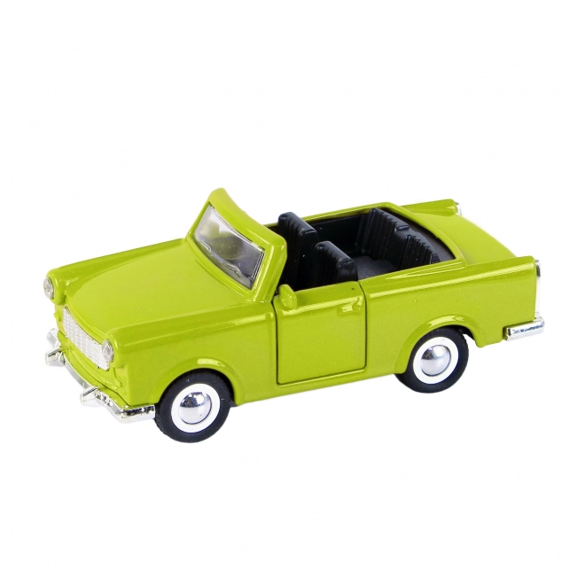 Metalowy samochód trabant kabriolet