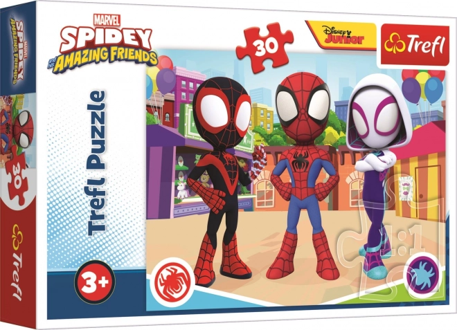 TREFL Puzzle Spidey i jego niesamowici przyjaciele 30 elementów