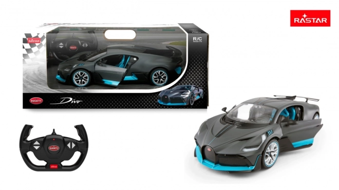 Bugatti Divo srebrny model RASTAR 1:14 zdalnie sterowany samochód