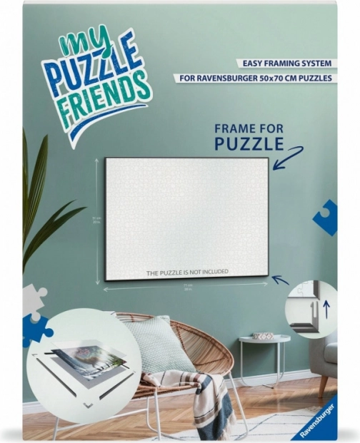 Rama na puzzle czarna 70x50 cm od Ravensburger