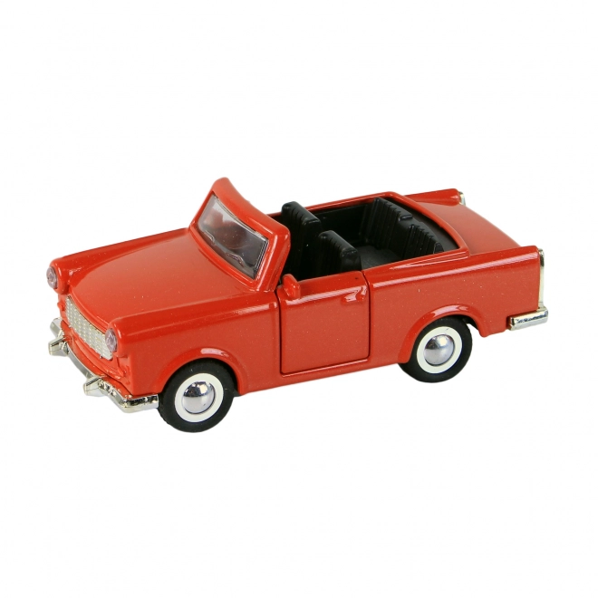 Metalowy samochód trabant kabriolet