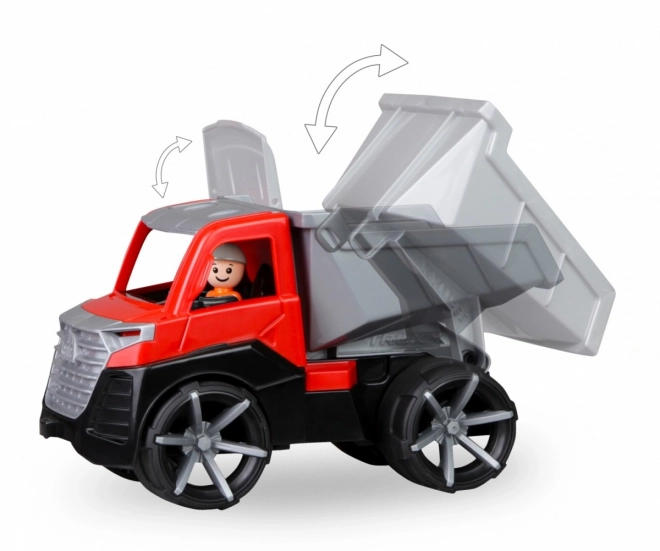 Auto Truxx 2 ciężarówka wywrotka plastikowa 26cm z figurką 27x15x16cm 24m+