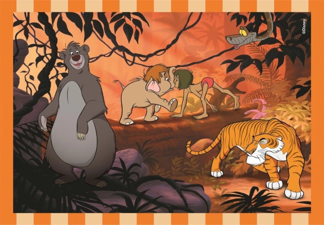 Puzzle 4w1 Super Color Disney Classic