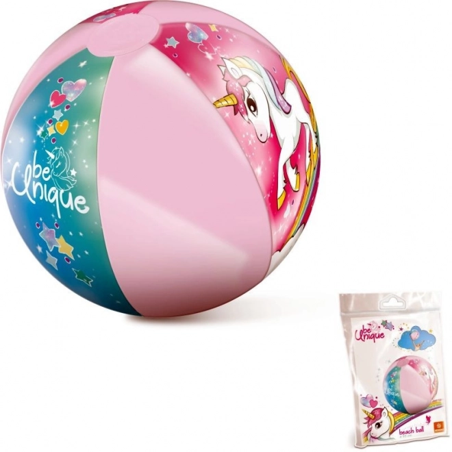 Piłka dmuchana z motywem jednorożca 50 cm