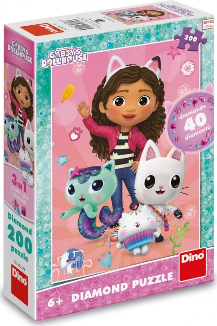Gry puzzle 200 elementów z diamentami