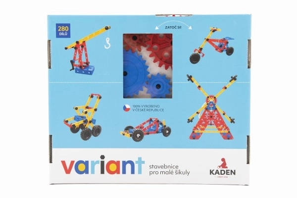 Klocki konstrukcyjne Variant plastik 280 szt. w pudełku 33x28x8 cm