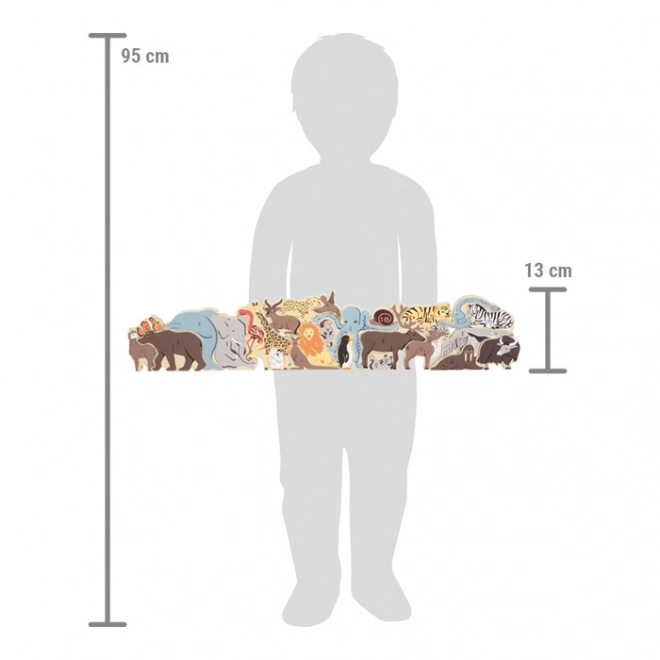 Zwierzęce puzzle litery Small Foot