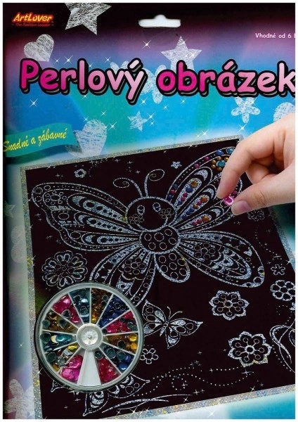 ARTLOVER Perłowy obrazek Sowki 20x25 cm