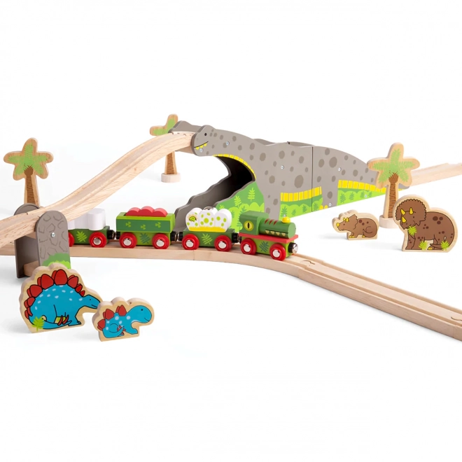 Bigjigs Rail Dinozaurzy most
