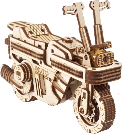 Ugears drewniane mechaniczne puzzle – składany skuter