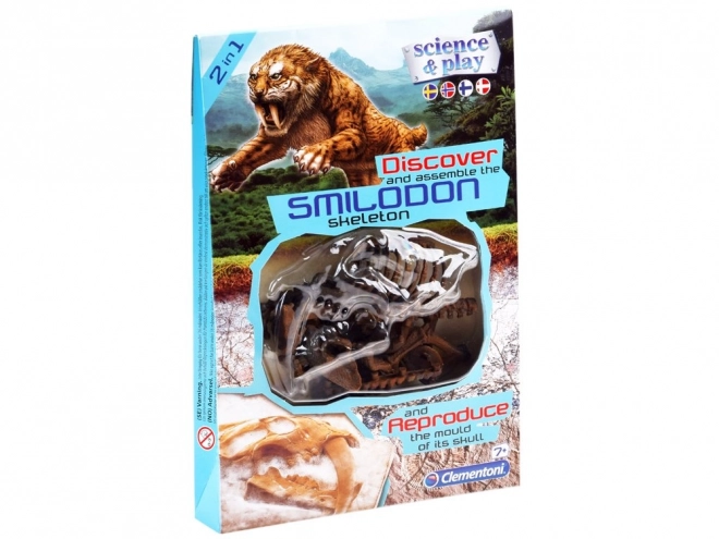Clementoni Smilodon - Składana struktura szablozębnego tygrysa