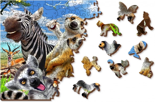 Drewniane Puzzle Wooden City Witaj w Afryce 505 elementów