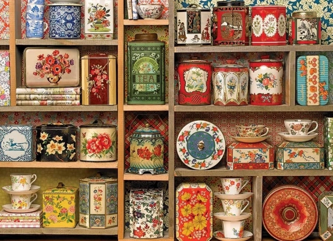 Cobble Hill puzzle Vintage puszki po herbacie 1000 elementów