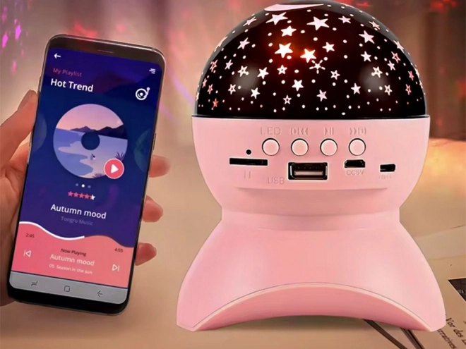 Gwiezdny projektor i głośnik bluetooth