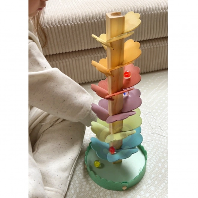 Drewniana kulodrom Duha Montessori WOOPIE GREEN