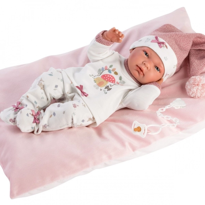 Llorens 73880 NOWORODEK DZIEWCZYNKA - realistyczna lalka niemowlę z ciałem z pełnego winylu - 40 cm