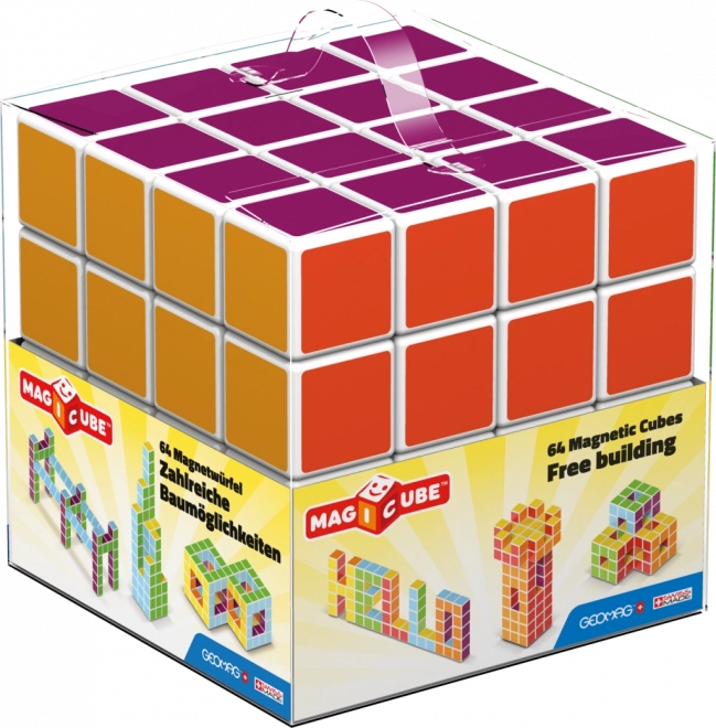 magnetyczne klocki geomag magicube free building 64 szt.