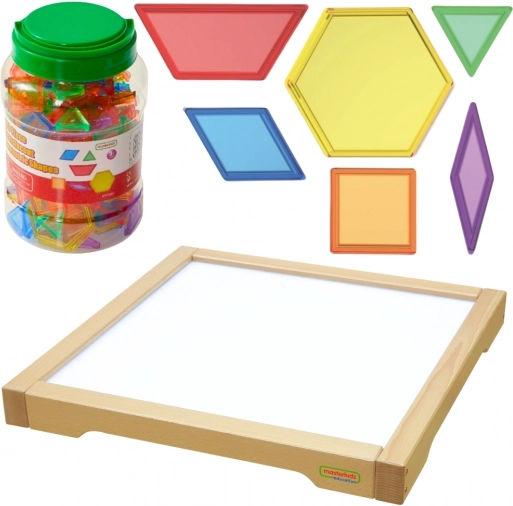 Masterkidz Panel LED sensoryczna szafka Montessori Mozaika 140 elementów