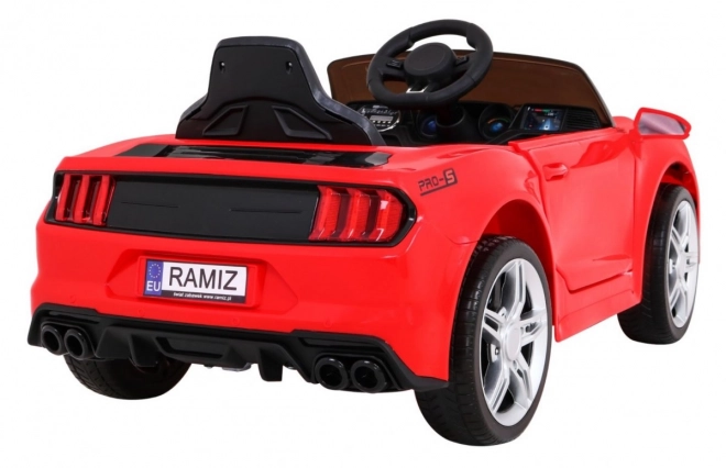 Czerwone dziecięce auto GT Sport na baterii z pilotem i MP3
