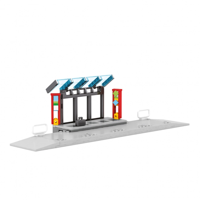 Kompatybilny zestaw BLOXO tramwaju na baterie z torami 724 szt.